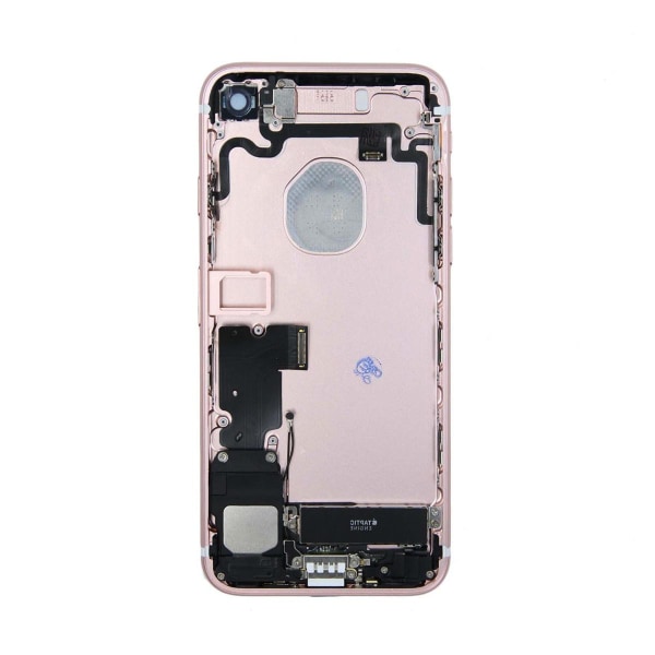 iPhone 7 Baksida med Komplett Ram - Roséguld Pink gold