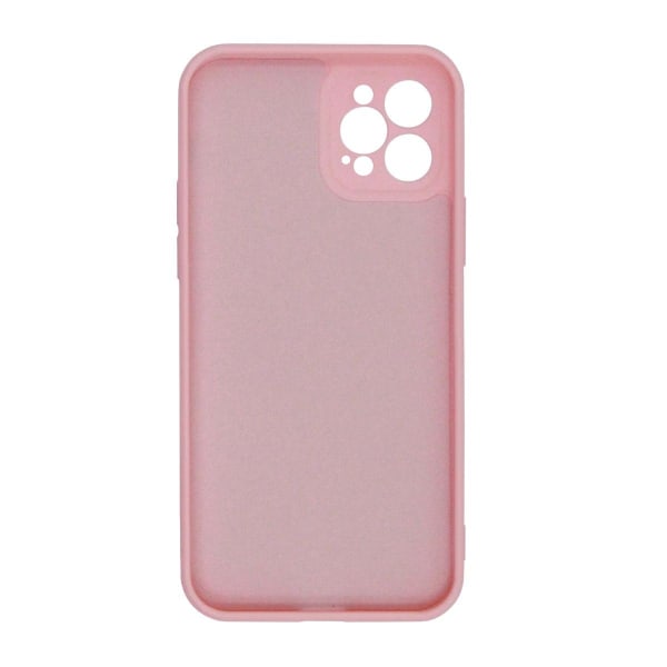 iPhone 12 Pro Max Silikonskal med Kameraskydd - Rosa Pink