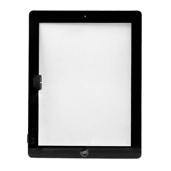 iPad 4 Glas med Touchskärm med Hemknapp OEM - Svart Black