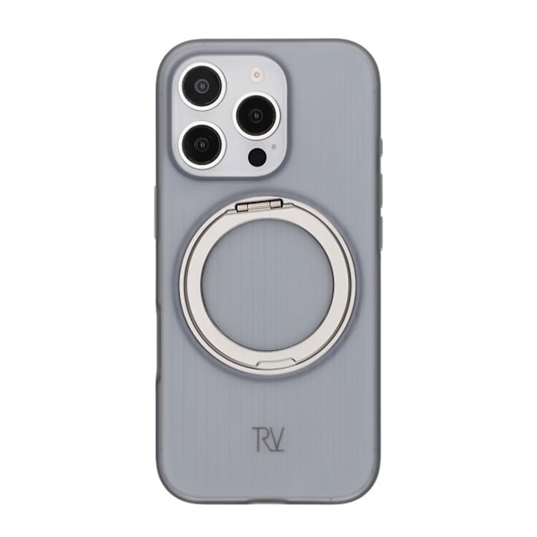 iPhone 16 Pro Rvelon Skal Roterande Magnet Stativ - Grå grå