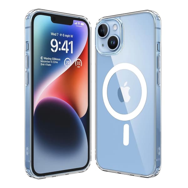 Mobilskal Stöttåligt med Magsafe för iPhone 13 - Transparent transparent