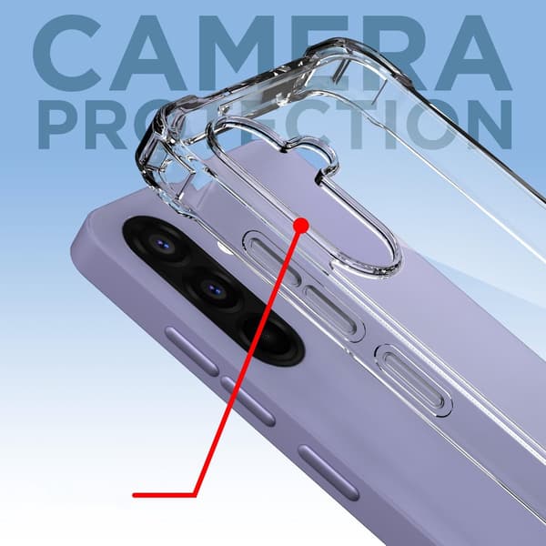 Mobilskal Stöttåligt för Samsung Galaxy A37 - Transparent transparent