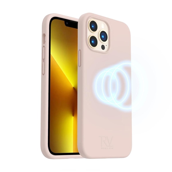 iPhone 14 Pro Silikonskal Rvelon MagSafe - Sand Rosa Baby pink