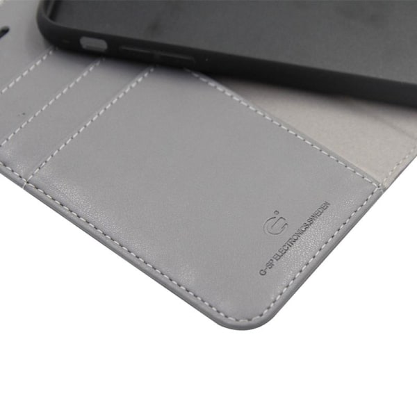 iPhone X/XS Plånboksfodral Magnet Läder med Stativ - Grå Brown