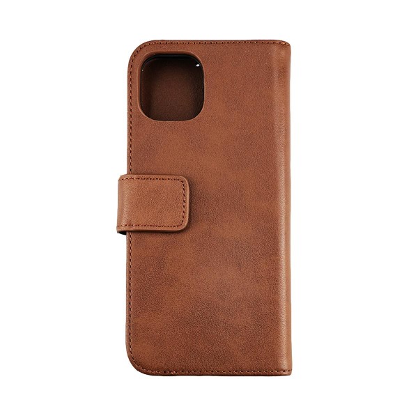 iPhone 12 Mini Plånboksfodral Läder Rvelon - Brun Brown