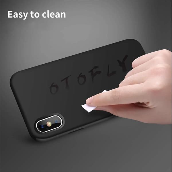 iPhone X/XS Silikonskal Rvelon - Svart Black