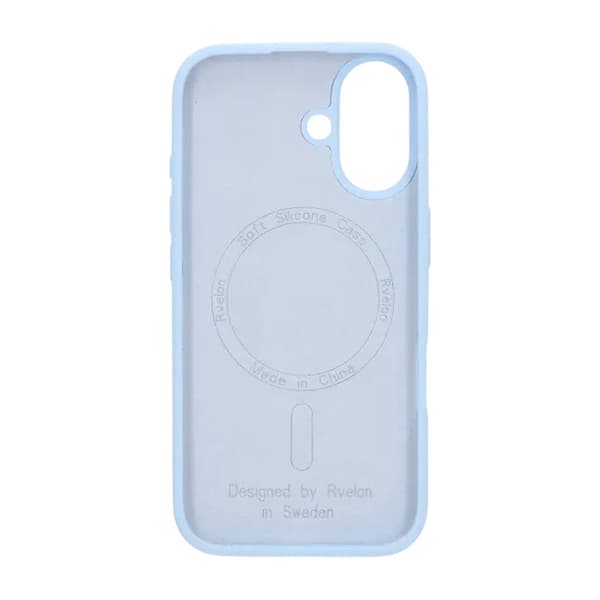 Rvelon Mobilskal Silikon MagSafe för iPhone 17 - Ljusblå blå