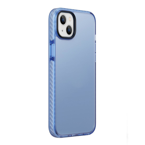 iPhone 14 Plus Stöttåligt TPU Mobilskal - Blå Blue