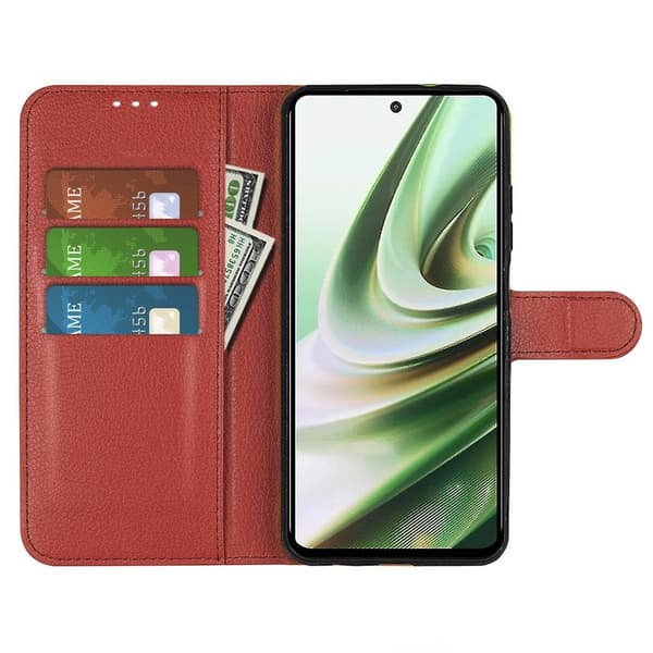 OnePlus Nord 3 5G Plånboksfodral med Stativ - Brun Brown