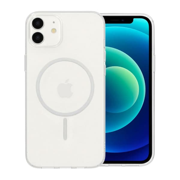 Magsafe Stöttåligt Skal för iPhone 12 - Transparent läpinäkyvä