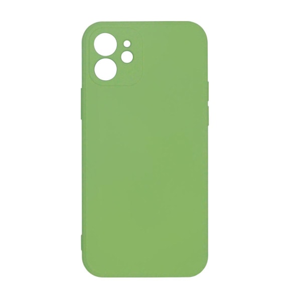 iPhone 12 Silikonskal med Kameraskydd - Grön Green