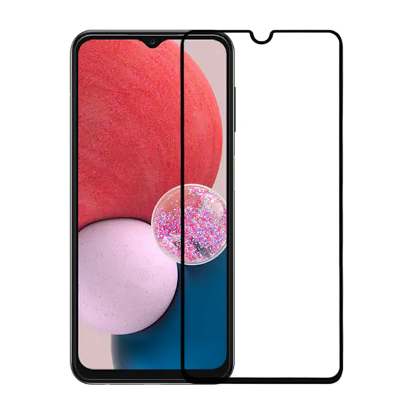 Skärmskydd Samsung A13 4G - 3D Härdat Glas Svart Svart