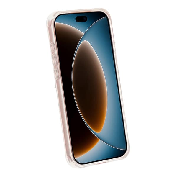Glittrigt MagSafe-skal för iPhone 17 Pro Max och 18 Pro Max med roterande stativ - Vit vit