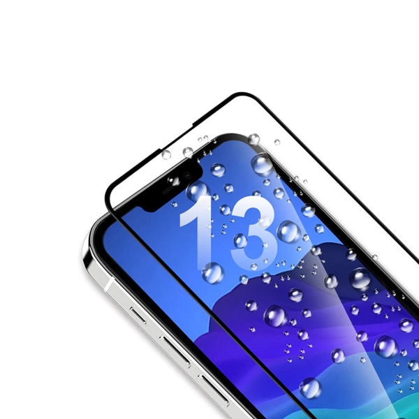 Skärmskydd iPhone 13 Pro Max/14 Plus - 3D Härdat Glas Svart Svart