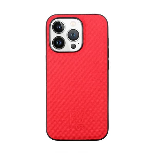 iPhone 14 Pro Max Plånboksfodral Magnet Rvelon - Röd Röd