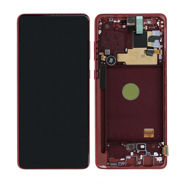 Samsung Galaxy Note 10 Lite (SM-N770F) Skärm med LCD Display Ori Röd