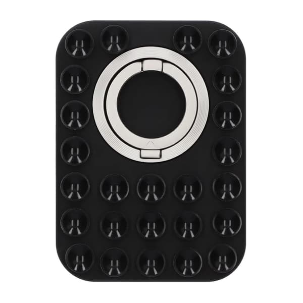 MagSafe-puhelinpidike imukupeilla ja jalustalla - Musta musta