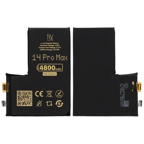 Rvelon Batteri till iPhone 14 Pro Max 4800mAh utan Flexkabel