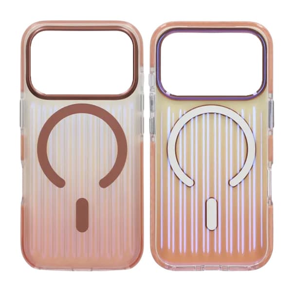 Mobilskal Korrugerad MagSafe för iPhone 17 Pro Max - Roséguld Guld