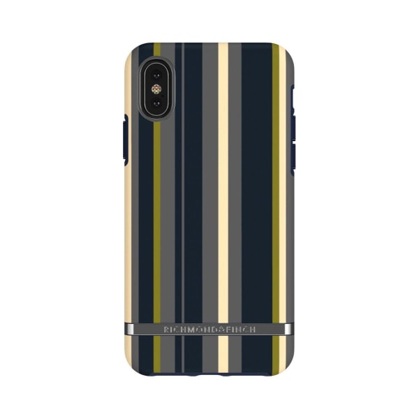 Richmond & Finch Skal Navy Stripes - iPhone XS MAX Marine blue