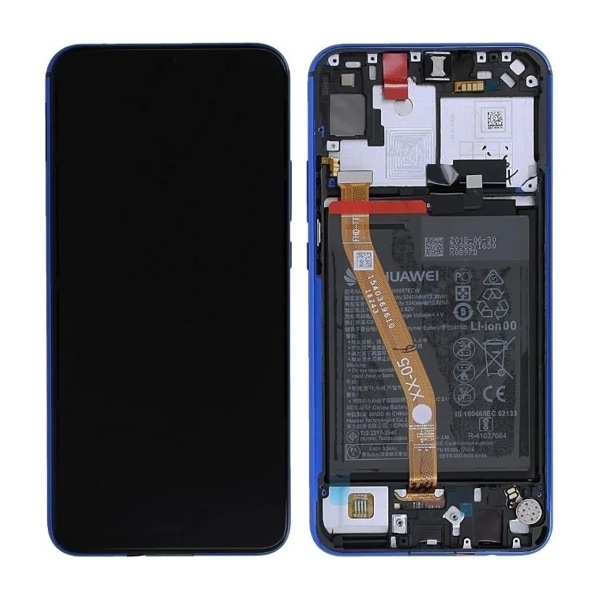 Huawei P Smart Z Display LCD Display Original + Batteri - Blå Blå