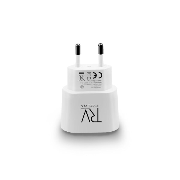 Rvelon Laddare USB-A 10.5W Vit