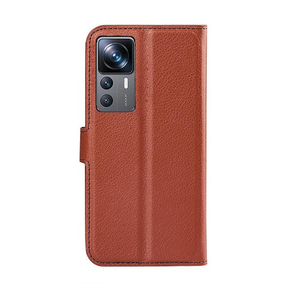 Xiaomi 12T/Xiaomi 12T Pro Plånboksfodral med Stativ - Brun Brun