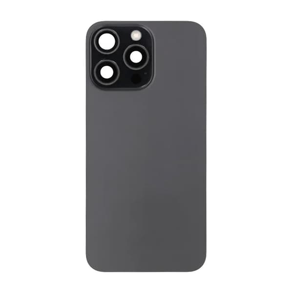 iPhone 15 Pro Max Baksida Glas Komplett OEM - Svart Black