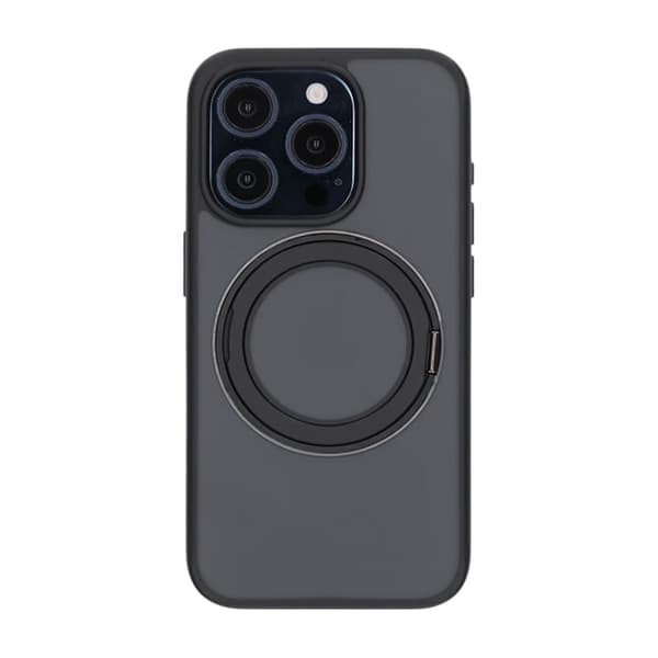 iPhone 15 Pro Mobilskal med Magsafe Stativ - Svart Black