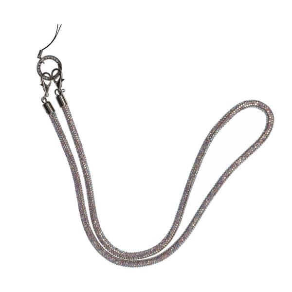 Mobilband Halsband 80cm - Iriserande glitter monivärinen