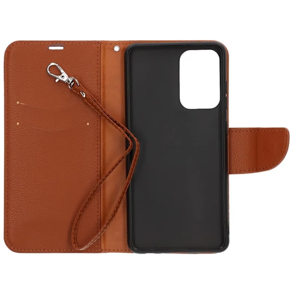 Samsung Galaxy A52s Plånboksfodral med Stativ - Brun Brown