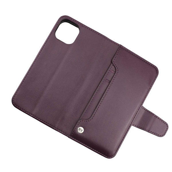 iPhone 13 Pro Max Plånboksfodral Extra Kortfack Rvelon - Mörklila Mörklila