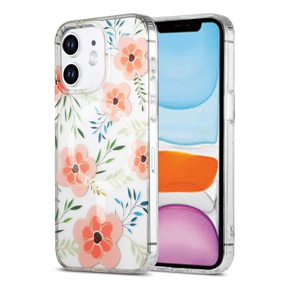 iPhone 11 Mobilskal MagSafe - Blommor Rosa Multicolor