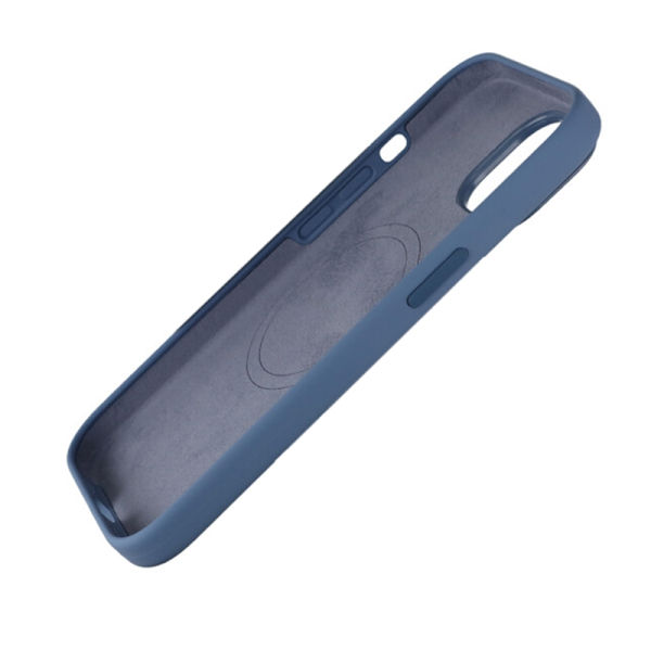 iPhone 15 Silikonskal Rvelon MagSafe - Blå Blue
