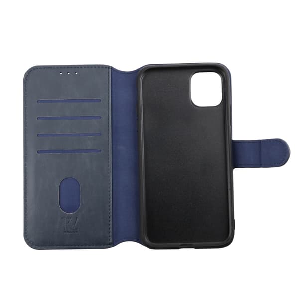 iPhone 11 Plånboksfodral Magnet Rvelon - Blå Marine blue