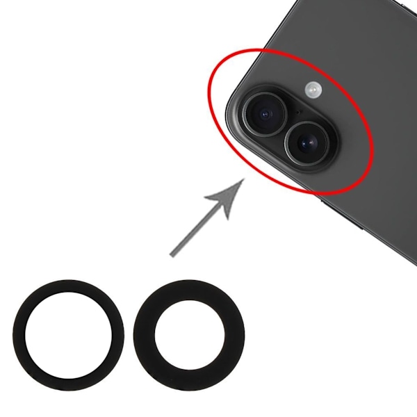 iPhone 16/16 Plus Kameraglas med Tejp