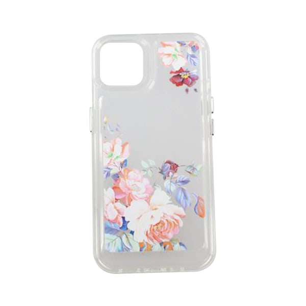 iPhone 14 Mobilskal med motiv - Retro Blommor Transparent