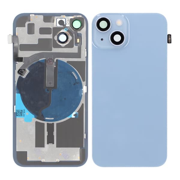 IPhone 14 Baksida Glas OEM - Blå Blå