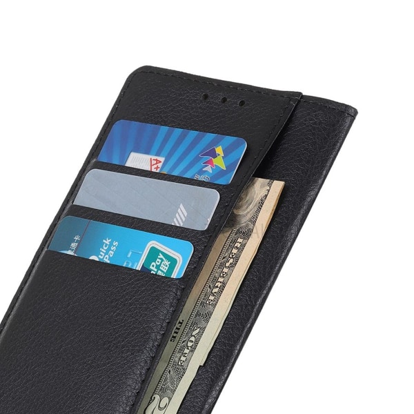 Samsung Galaxy A22 5G Plånboksfodral med Stativ - Svart Black
