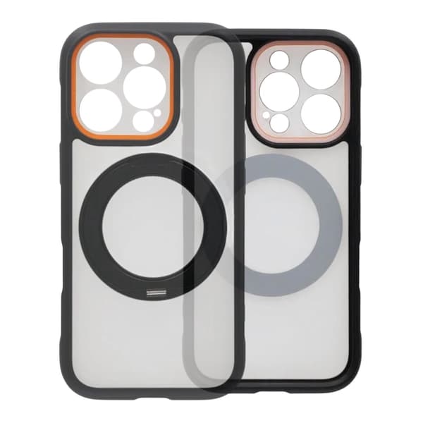 Cover med Roterbart MagSafe-Stativ til iPhone 16 Pro Max - Sort sort