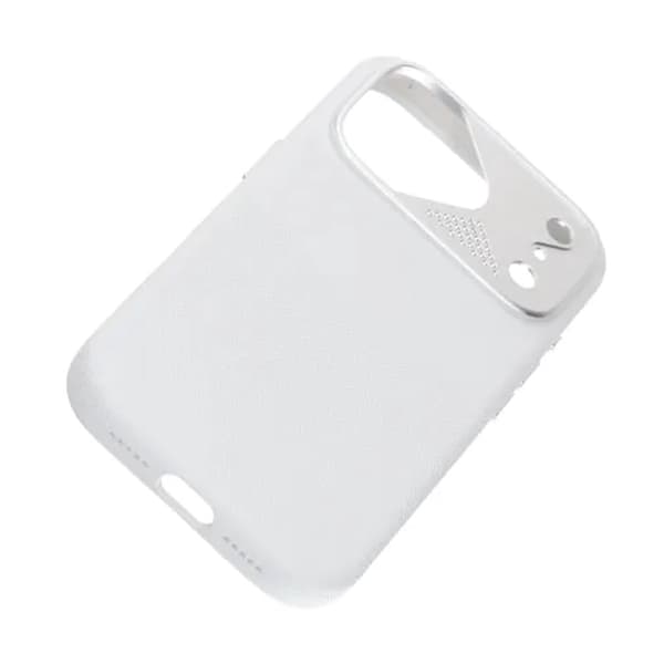 Silikonskal MagSafe med Kameraskydd till iPhone 17 Pro - Vit vit