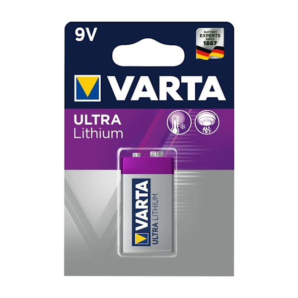 Varta Ultra Batteri 9V Litium 1-pack
