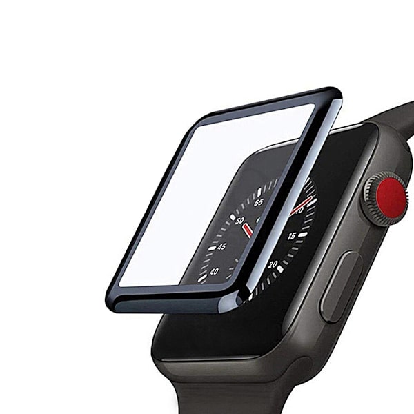 Skärmskydd Apple Watch Series 7 41mm - Härdat Glas Svart