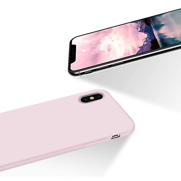 iPhone X/XS Skal - Silikon Sand Rosa Rvelon DustyPink