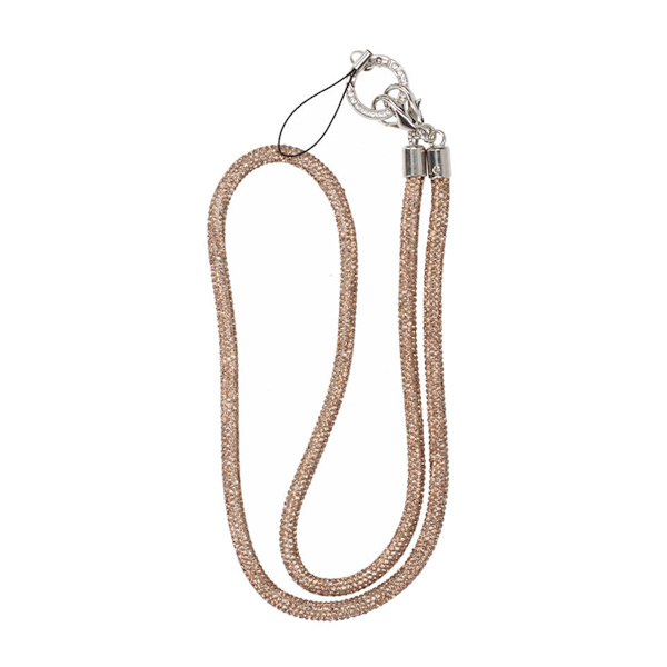 Mobilband Halsband 80cm - Guld glitter Gold