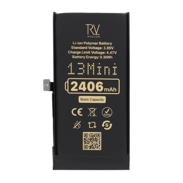 Rvelon Premium Batteri för iPhone 13 Mini - 2406mAh