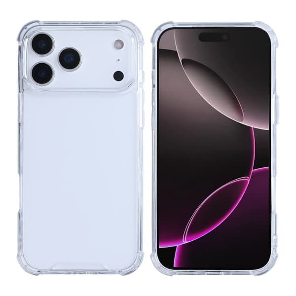 Mobilskal Stöttåligt till iPhone 17 Pro - Transparent Transparent