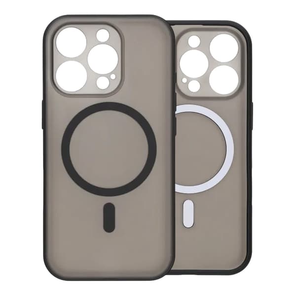 Slankt MagSafe-cover med kamerabeskyttelse til iPhone 16 Pro - Sort sort