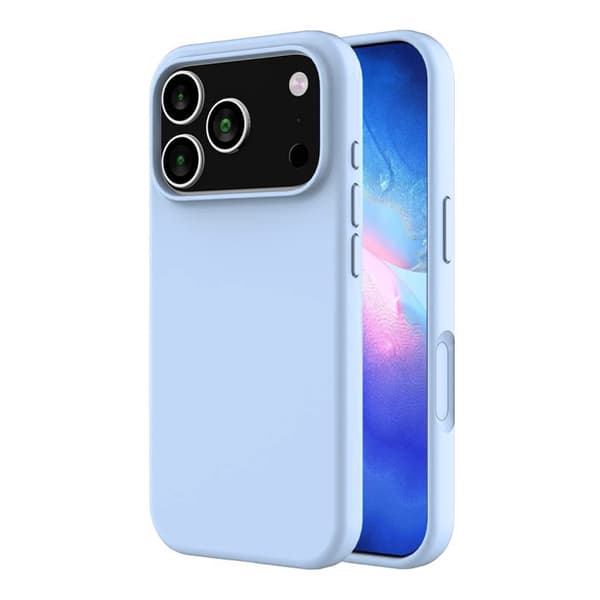 Rvelon Mobilskal Silikon MagSafe för iPhone 17 Pro - Ljusblå blå
