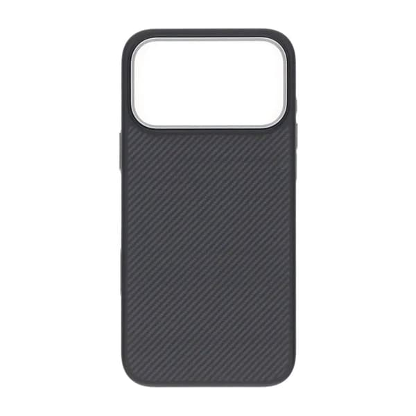Kevlar Magsafe cover med TPU til iPhone 17 Pro Max - Sort sort